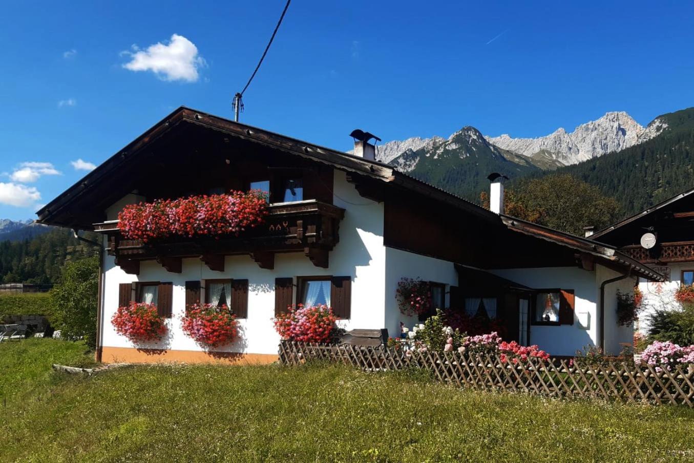 Ferienhaus Muchhof Leutasch Esterno foto
